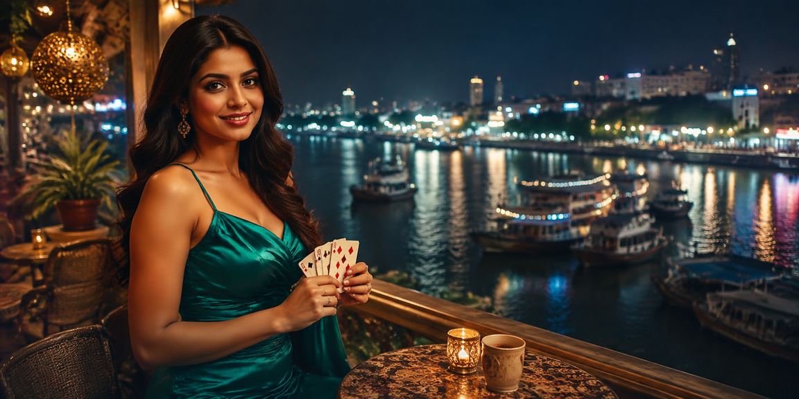ময়মনসিংহে রামি গেম খেলছেন একজন বাংলাদেশী মডেল